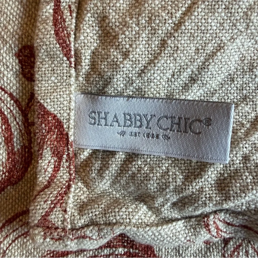 Shabby Chic | Pumpkin Themed | Harvest | Napkins | Set of 6 | Red and Tan Fabric